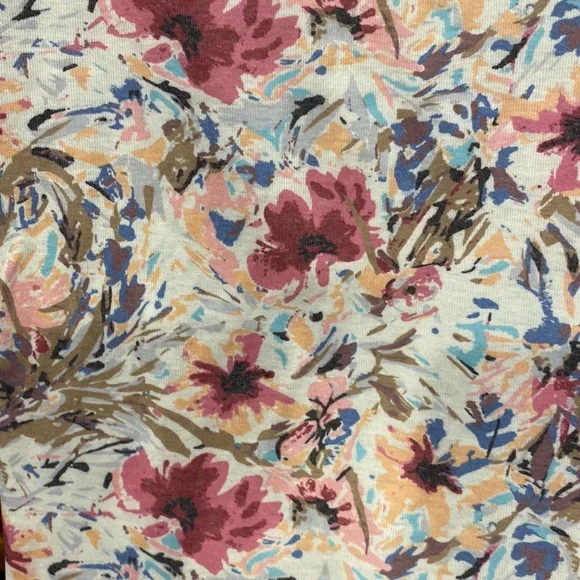 Michelle Mae Floral Tank Top - Pink and White size medium - Picture 3 of 5